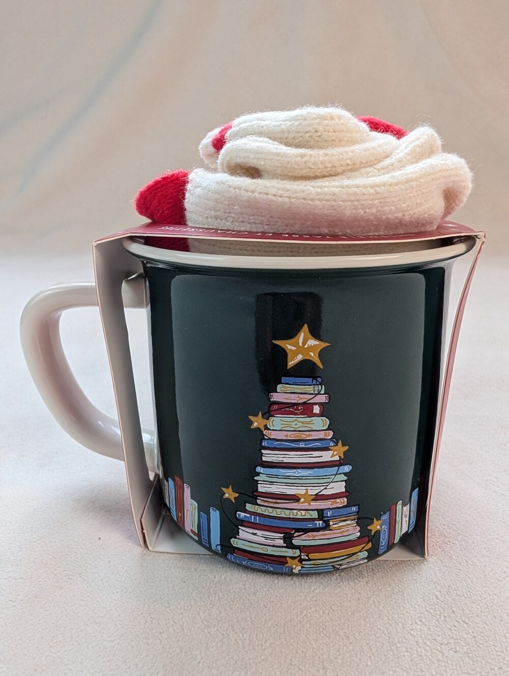 Indigo Christmas Book Lover Mug & Cozy Socks Gift Set NWT - Picture 3 of 10